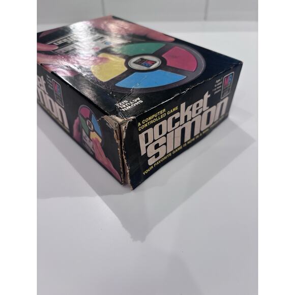 Vintage 1980 Pocket Simon Hand Held Electronic Game WORKS W/Box - Picture 4 of 6